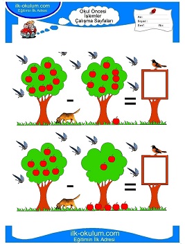 Çocuklar İçin toplam işlemi yaprak testleri 